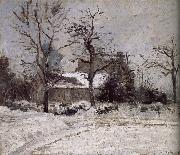 Camille Pissarro snow house china oil painting artist